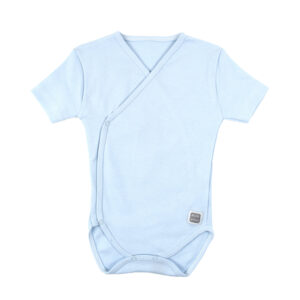 Body cruzado manga corta Plain 100% algodón