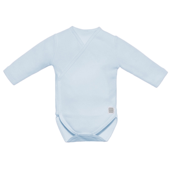 Body cruzado manga larga Plain 100% Algodón