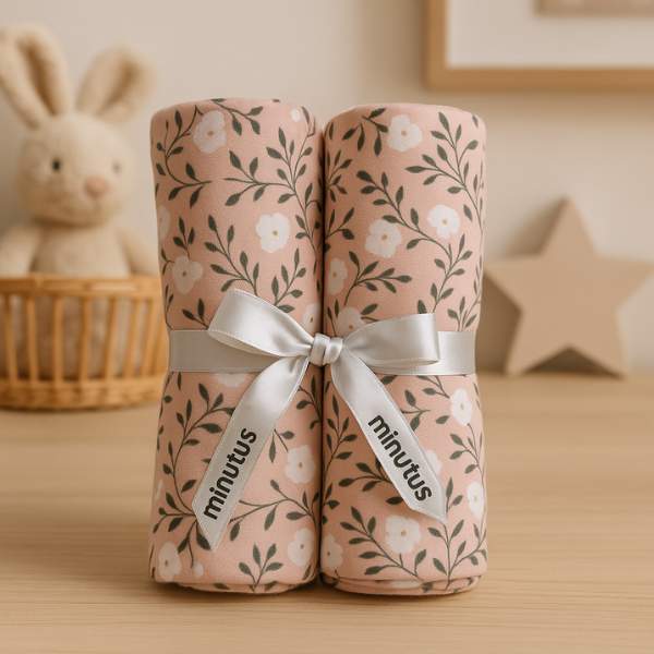 Pack de 2 Muselinas Flor 100% Algodón