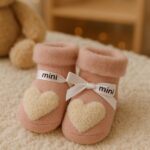 Patucos Corazones 100% algodón antideslizantes