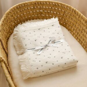 Muselina lunas  & estrellas 100% algodón