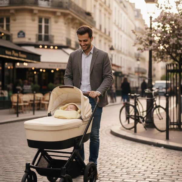 Saco envolvente para recién nacido con capucha