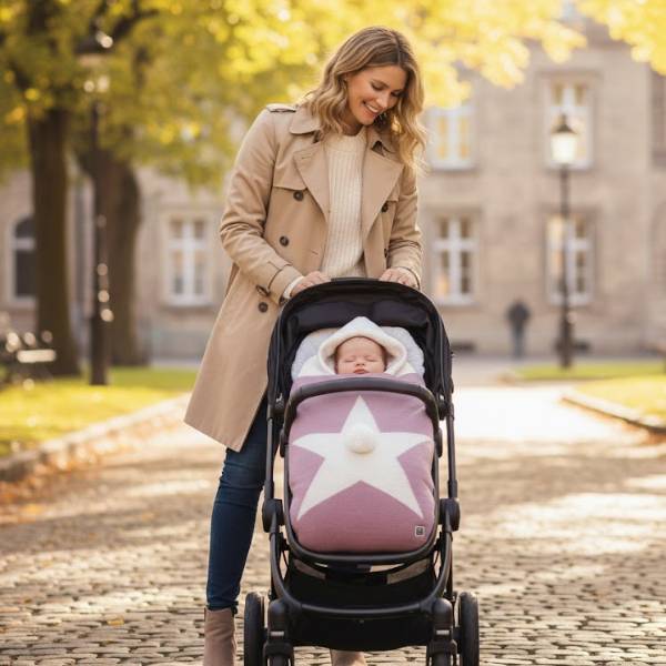 Saco de Punto Estrella Mágica con pompon