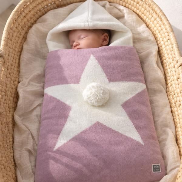 Saco de Punto Estrella Mágica con pompon