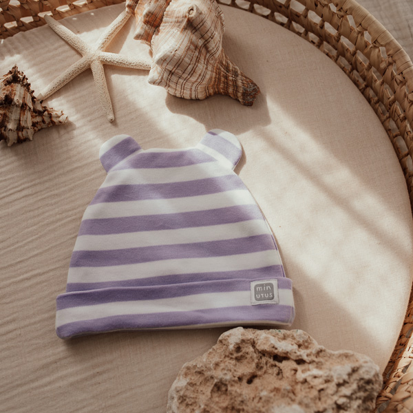 Gorro Bebé Rayas 100% algodón