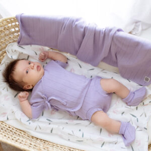 Patucos bebé 100% algodón canalé calado