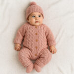 Pelele bebe Rosa palo 3 piezas