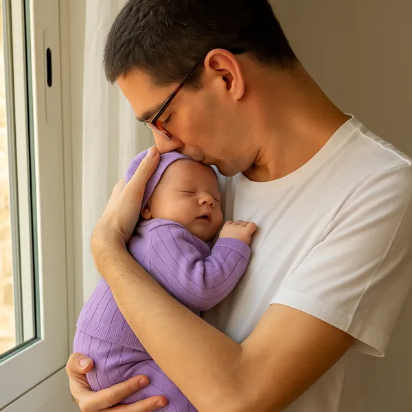 Conjunto 3 Piezas Polaina Jubón Cruzado y Gorro 100% Algodón Punto Canalé Bebé