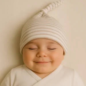 Gorro Con Nudo Rayas bebé