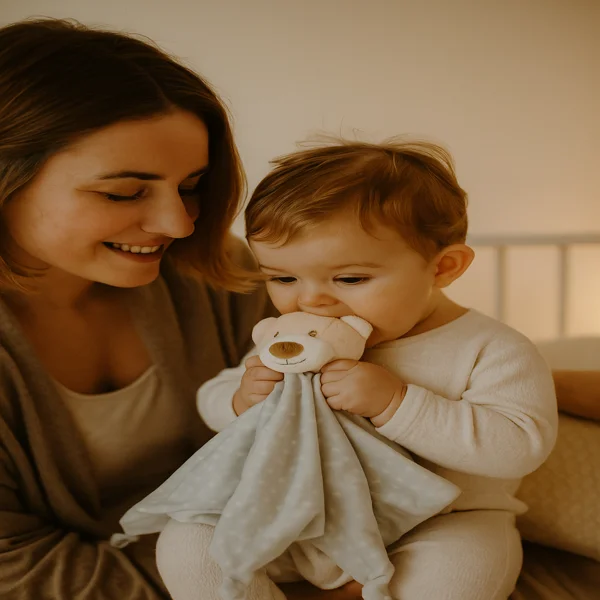 Dou Dou Osito Azul Suave · Compañero de Mimos para Recién Nacido