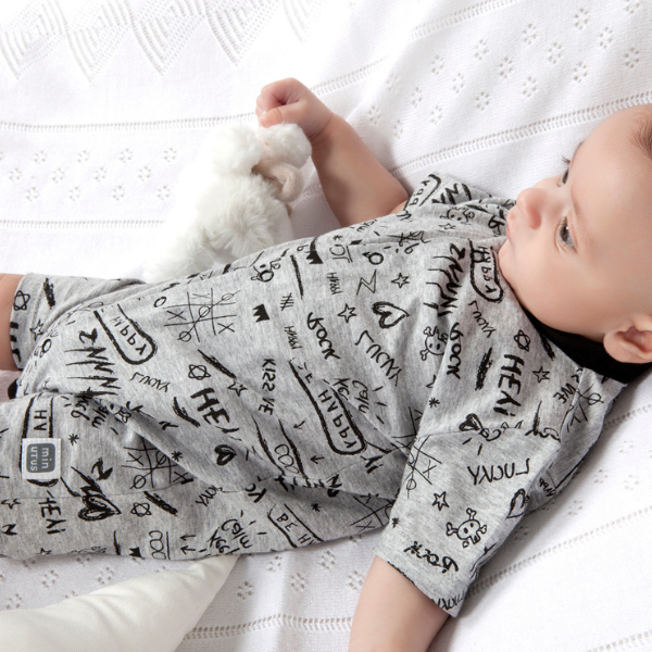 Pijama bebé Grunge Corto 100% Algodón