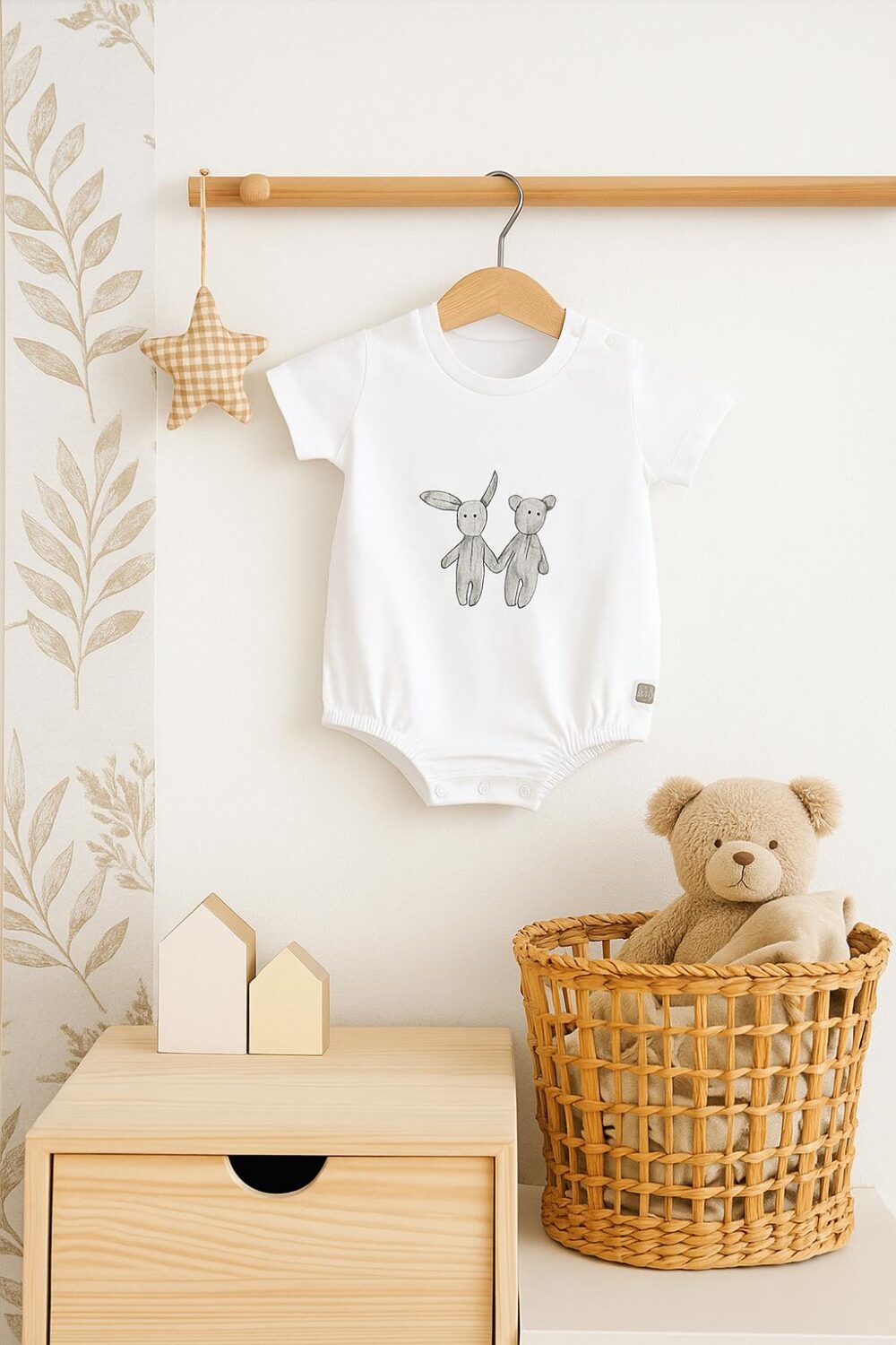 Pelele Rabbit bebé 100% algodón (verano)